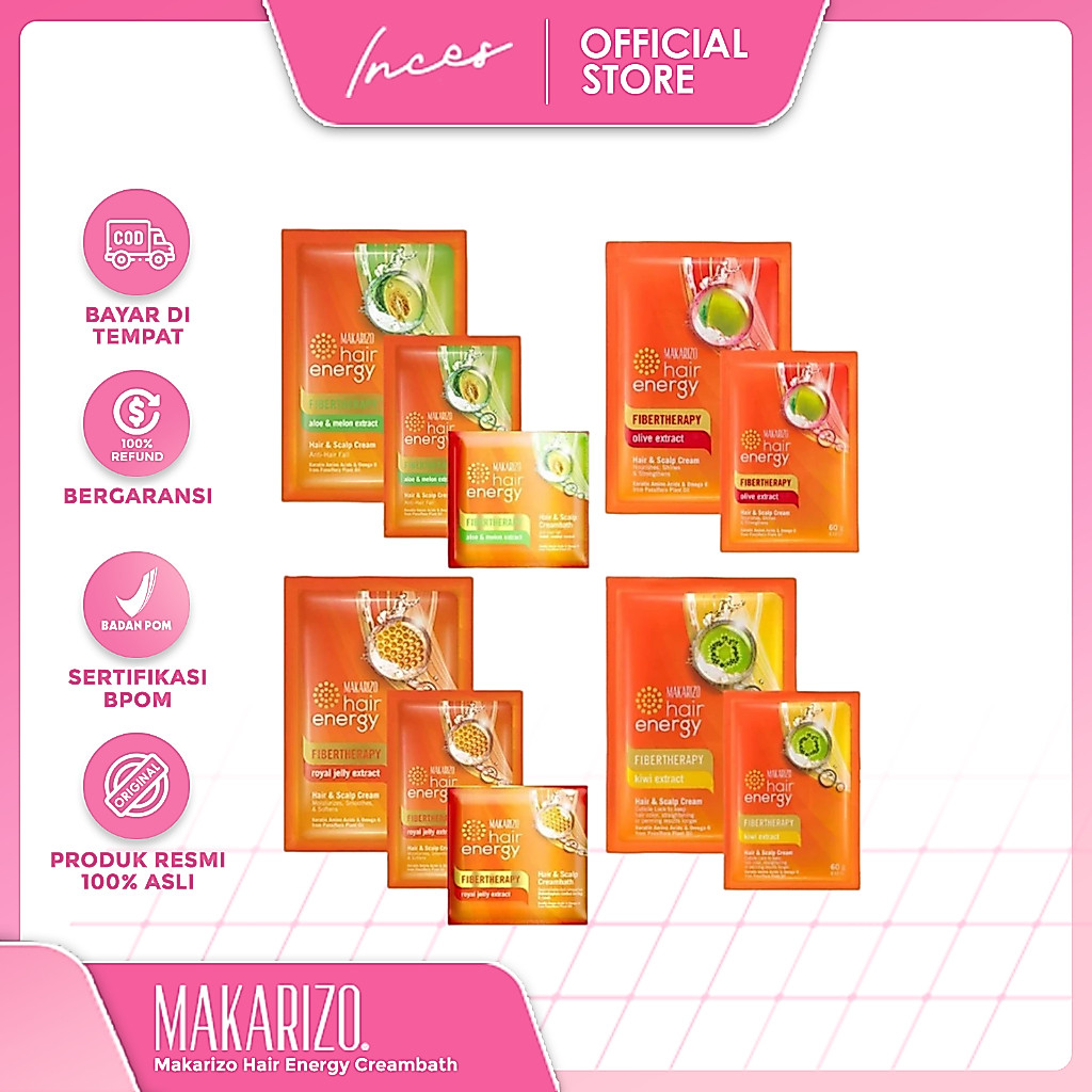 INCES - Makarizo Creambath / Makarizo Hair Energy Creambath / Makarizo Hair Creambath Sachet