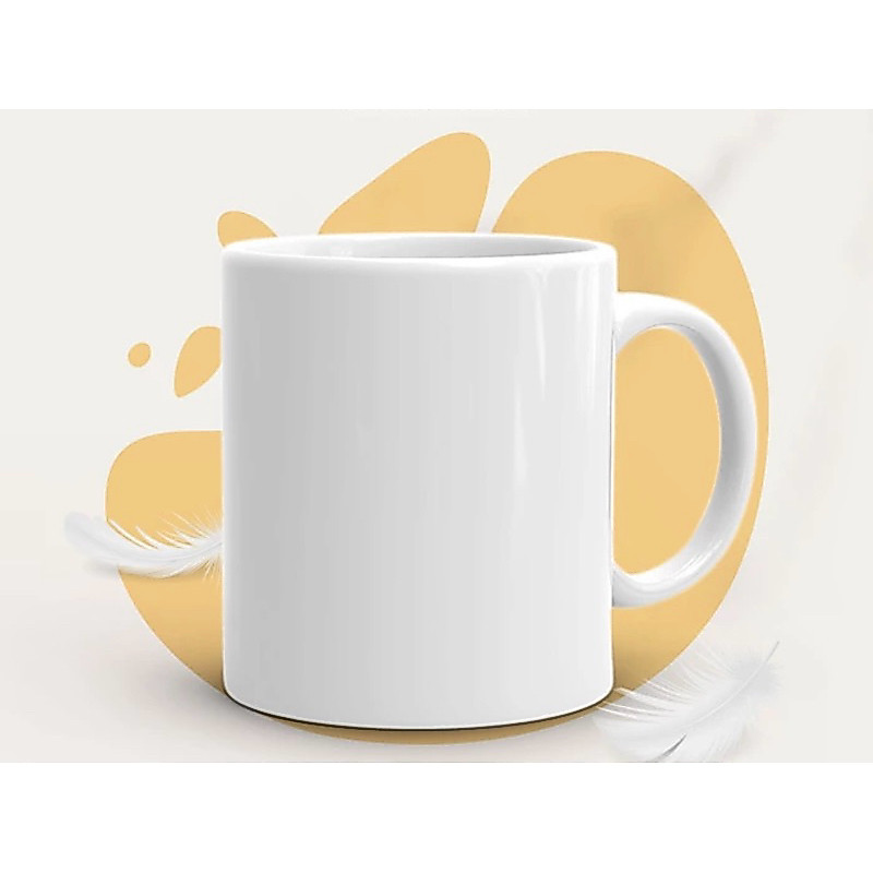 Mug Polos Putih/Hitam untuk Souvenir