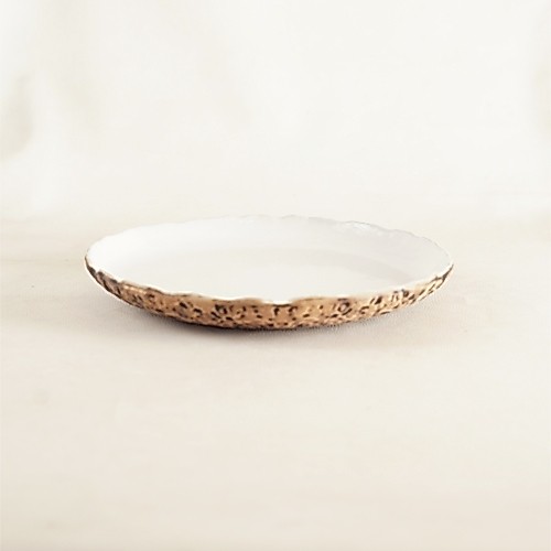 Nuanza Piring Saji Keramik Unik / Plate Krambeel