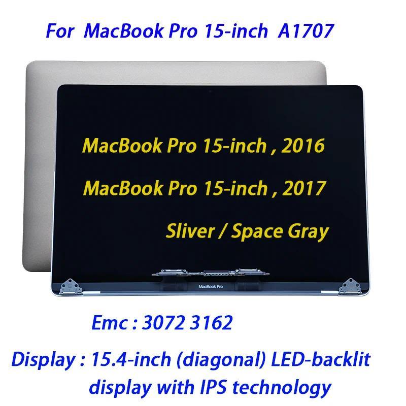 Laptop Silver Space Gray Grey A1707 LCD Screen splay Assembly for Macbook Pro 15"  A1707 Full LCD 20