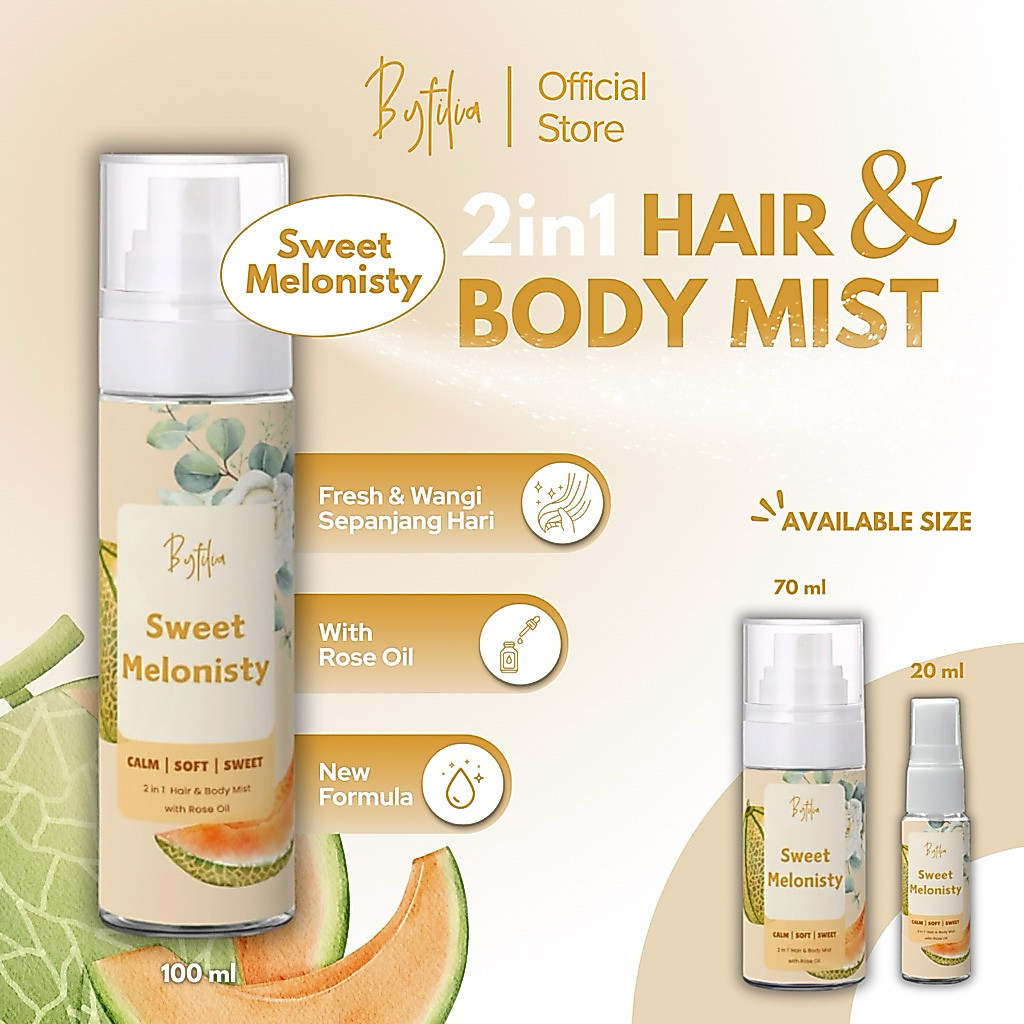 BYFILIA — SWEET MELONISTY 2in1 Hair and Body Mist Parfum Hairmist Bodymist