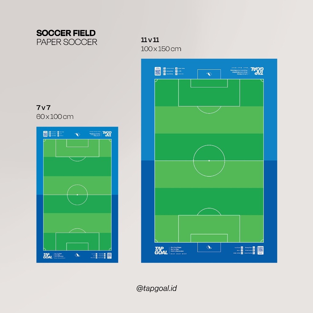 CANDUSHOP  TapGoal | Premium Soccer Field | Lapangan Bola Kertas