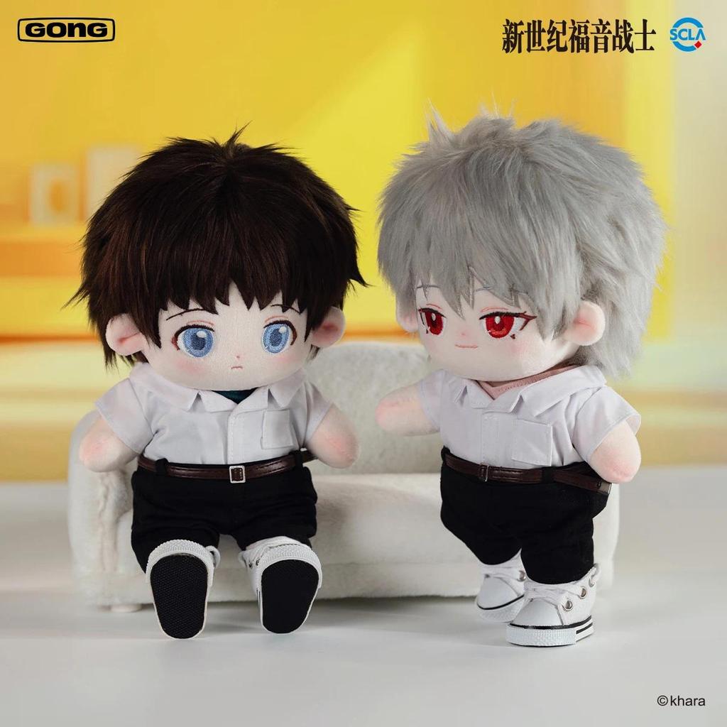 Original Popmart Gong New Century Evangelion Warrior Cotton Doll Eva Cotton Doll 20cm With Skeleton 