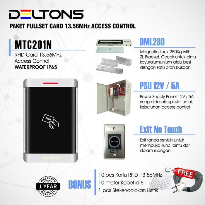 Paket Outdoor Door Lock Access Control Waterproof EM Lock Akses Pintu - Indoor EM Lock