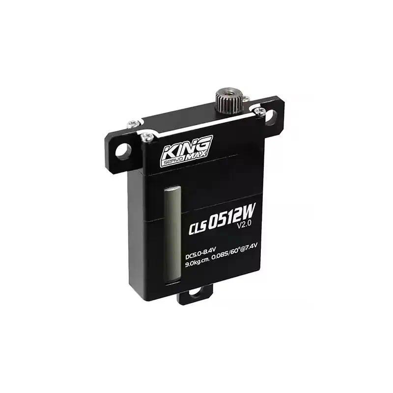 KingMAX CLS0512W Digital High Voltage Hollow Cup Gliding Aircraft Flat 8mm Ultra-Thin Rudder Motor