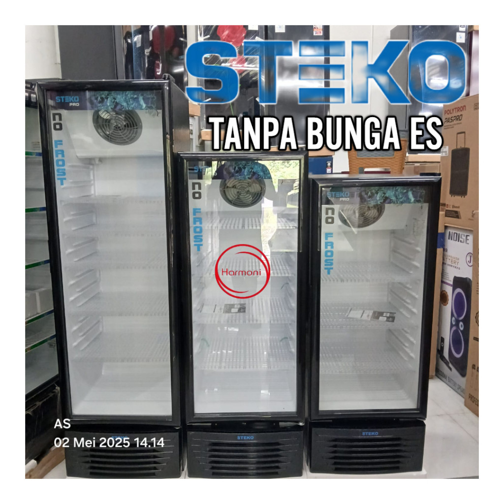 Kulkas Pendingin Showcase Steko TANPA BUNGA ES PENDINGIN MINUMAN STEKO