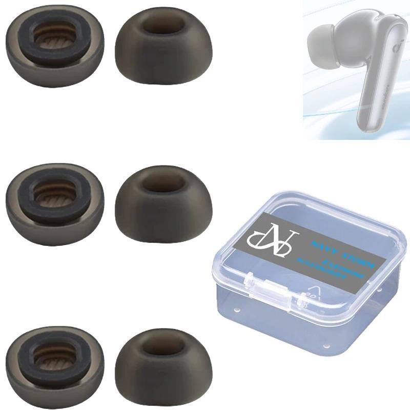 2Pcs Eartips for Anker Soundcore Liberty 4 NC / P40i Ear tips Soft Silicone Ear buds Eargels Earpads