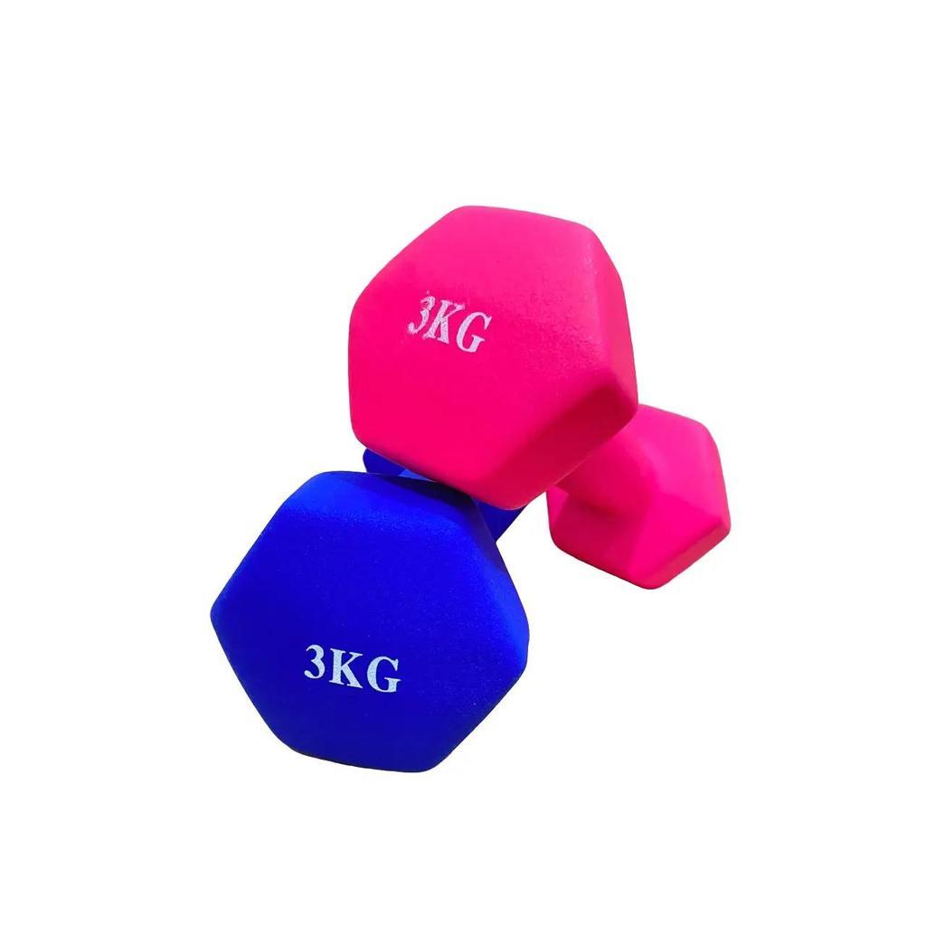 Dumbell 3kg Dumbbell Neoprene Barbel Vinyl Anti slip 3 kg barbel neoprene dumbell neoprene dumbel ne