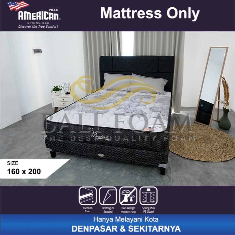 Kasur Matras American Pillo Springbed Type Montana 160