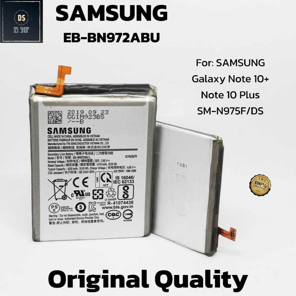 100% BATERAI HP SAMSUNG GALAXY NOTE 10 PLUS 10+ EB-BN972ABU Original Batrai Batre HP
