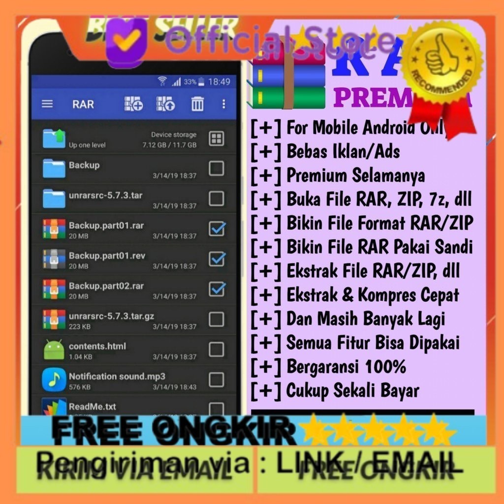 RAR WinRAR Premium Android Lifetime STARHOME888