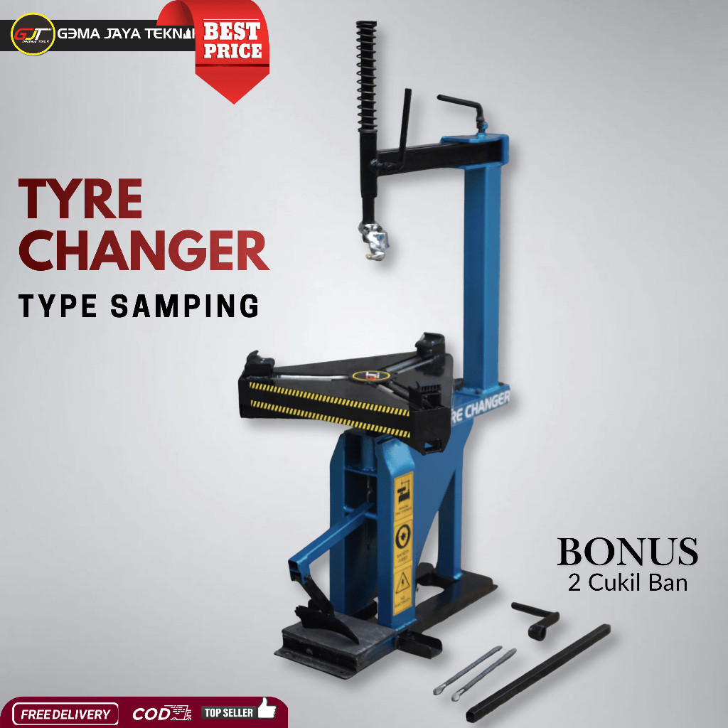 Alat Buka pasang  ban motor dan mobil manual tyre changer