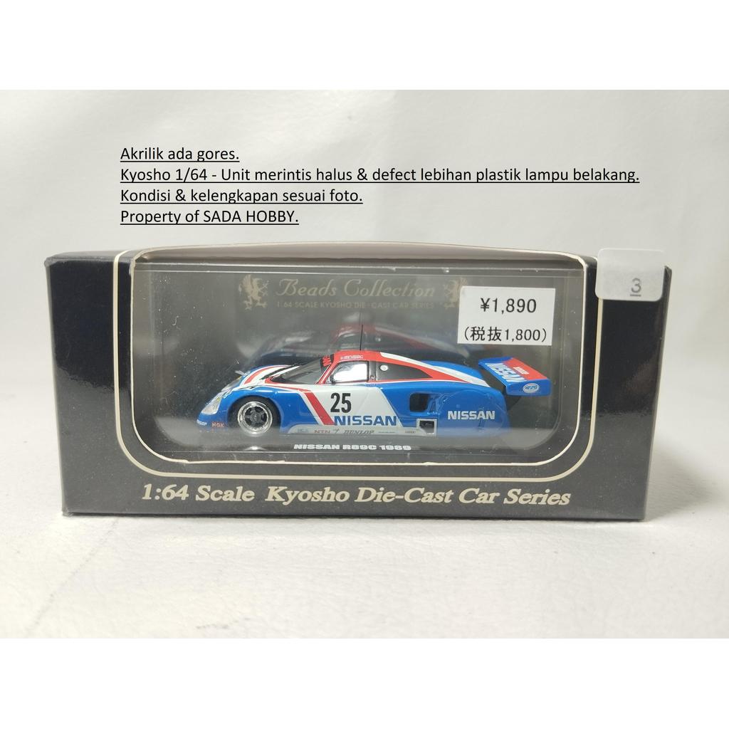 Kyosho Beads 1/64 Nissan R89C Calsonic 1989 No 25 Fullset