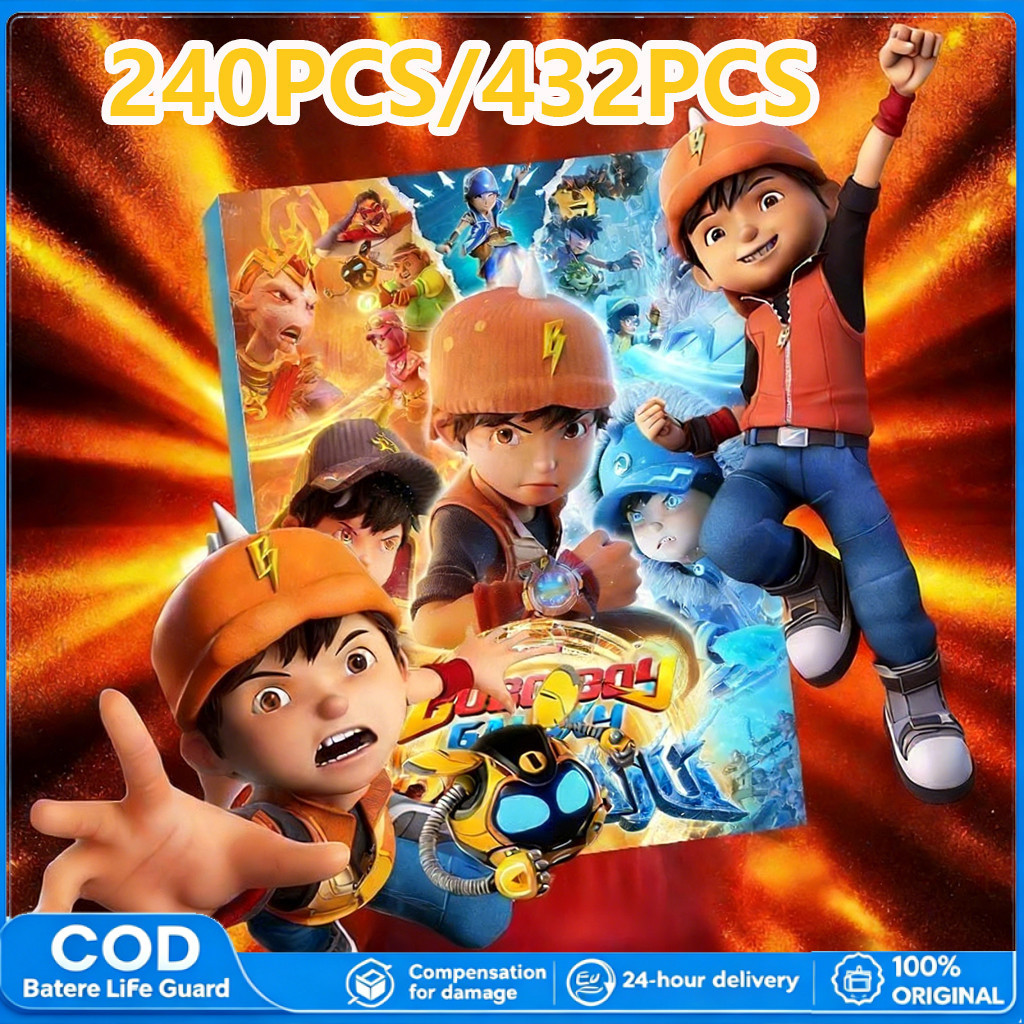 240PCS/432PCS Kartu Mainan Boboiboy Galaxy Album Kartu - Hanya Buku Album Kartu, Tanpa Kartu Boboibo