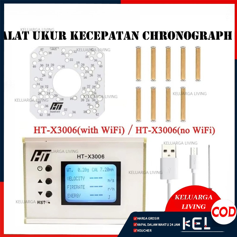 Alat Ukur Kecepatan Chronograph Hante X3006 WiFi Edition - Pengukur FPS Digital Chronograph HT-X3006