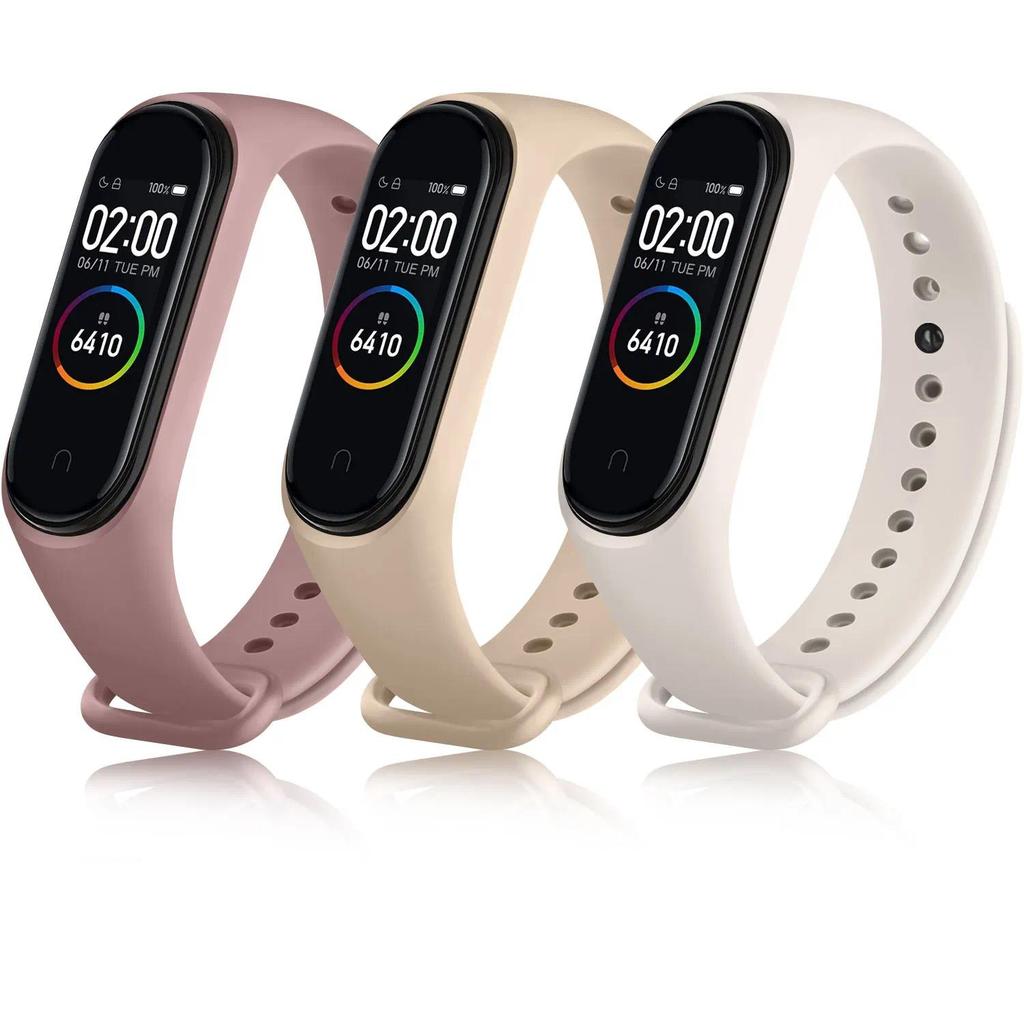 Tali Untuk Xiaomi Mi Band 6 5 4 3 Tali Jam Tangan Silikon Lembut Gelang Untuk Xiaomi Miband 6 5 4 3 