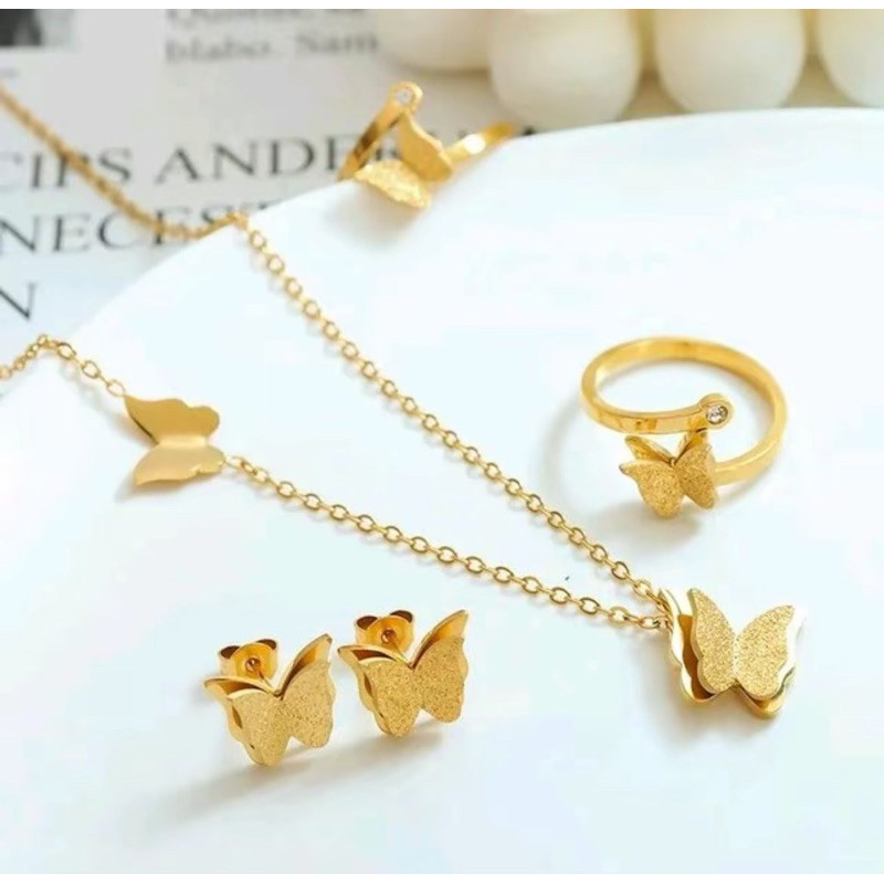 Set Lengkap Titanium Asli Kupu Kupu Tahan Lama