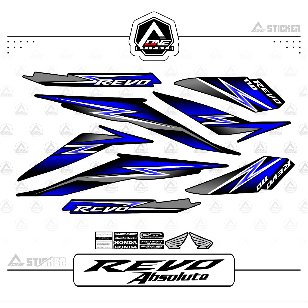 STRIPING ABSLUT REVO / REVO ABSOLUT / REVO VERSION / STIKER WAVE / REVO ABSOLUT / WAVE 110 / STRIPIN