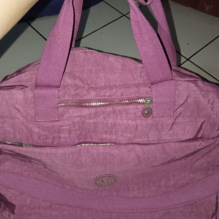 Tas Minggat Kipling Ungu Besar