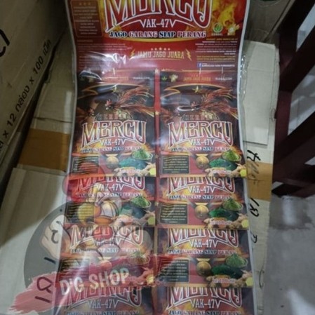 Jamu Ayam Jago Bangkok Mercu AK-47 - 1 Sachet Isi 10 Butir