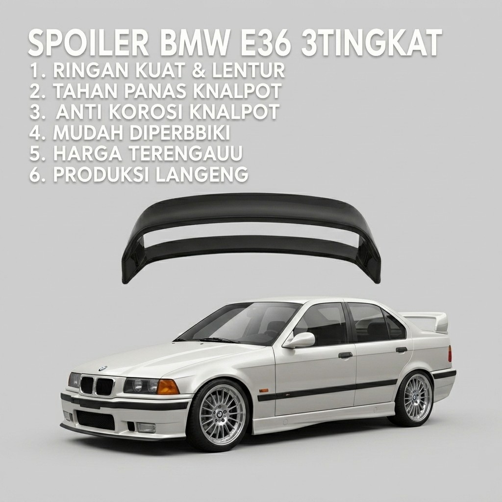 BUMPER BEMPER spoiler bmw e36 3 tingkat bodykit bmw e36