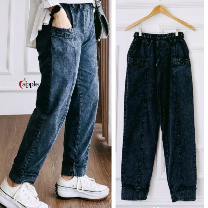 ZIKA PANTS JEANS WANITA CASUAL/CELANA PANJANG DENIM IMPORT/LP 100 CM FIT XL