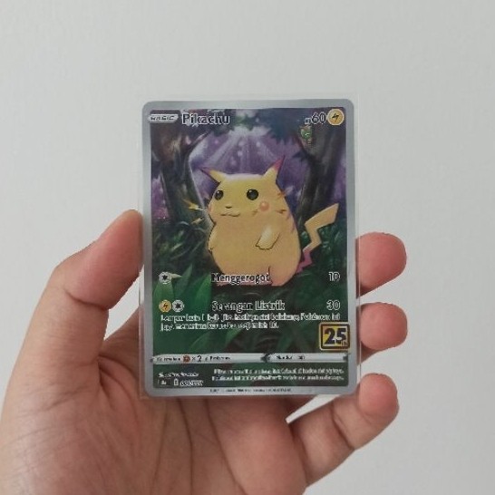 Kartu Pokemon Pikachu 25th Anniversary