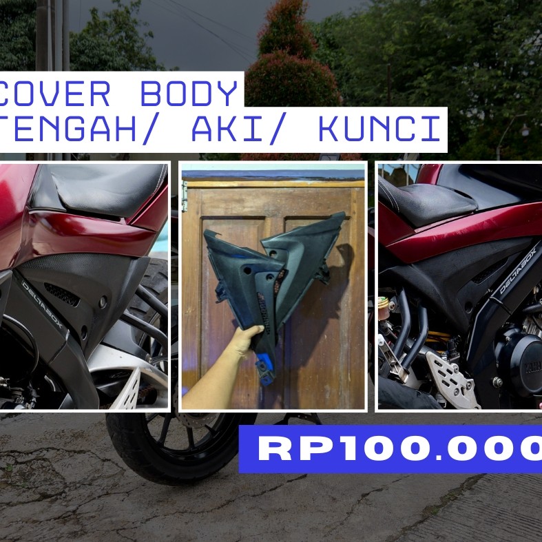 Cover Body Tengah/ Aki/ Kunci Vixion R All New Vixion