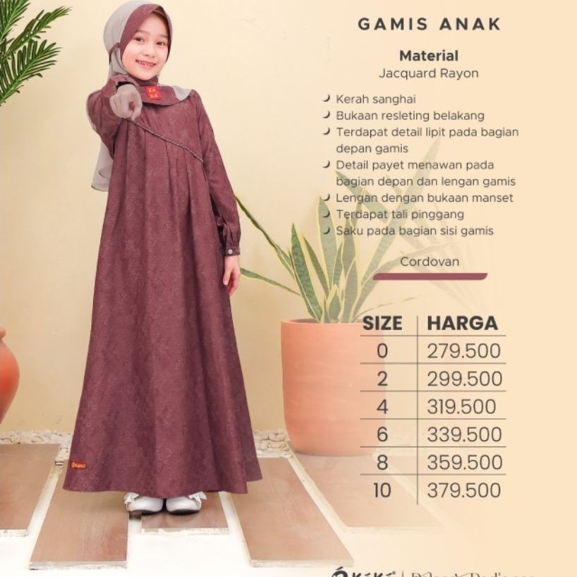 Gamis Anak dan Koko Anak Keren Cantik Elegan Lucu Kekinian Terbaru Bahan Adem Nyaman Dipakai Kualita