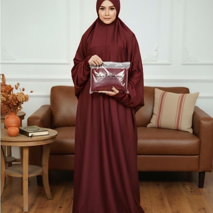 Mukenah Fahr Terusan Exclusive Katun Rayon Manset - Anisa Colection