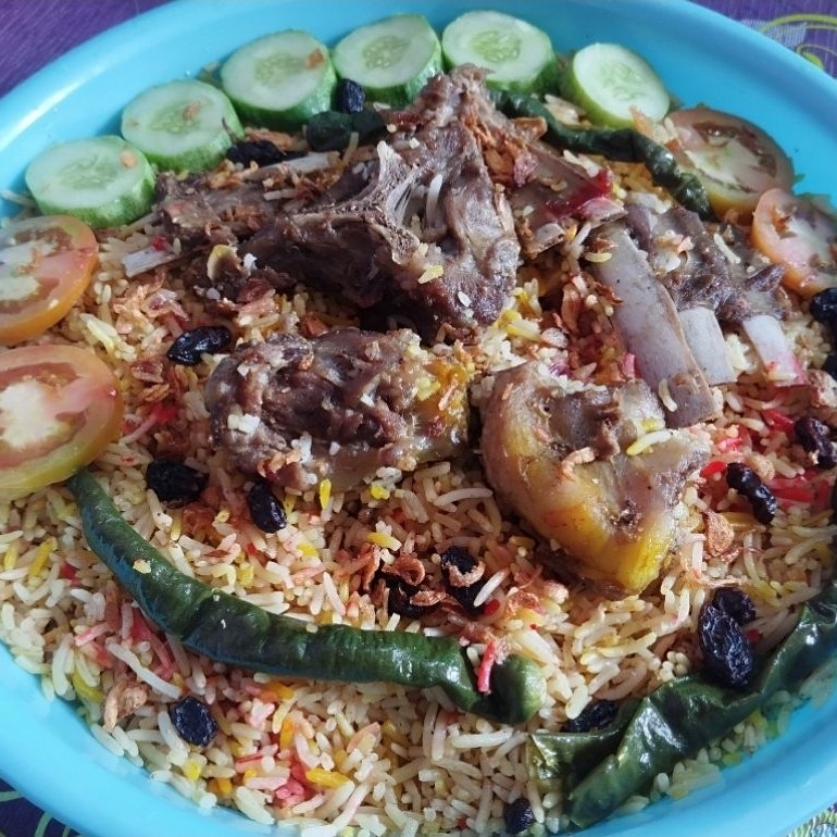 Nasi briyani instan,beras basmati + bumbu briyani 1 kg