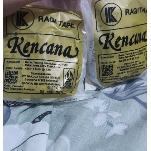 TERMURAH RAGI TAPE KENCANA ISI 15 BUTIR MANIS UNTUK SINGKONG KETAN TAPE PAKAN SEMUT JEPANG KUALITAS 