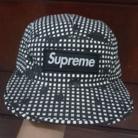topi supreme 5 panel grid camo