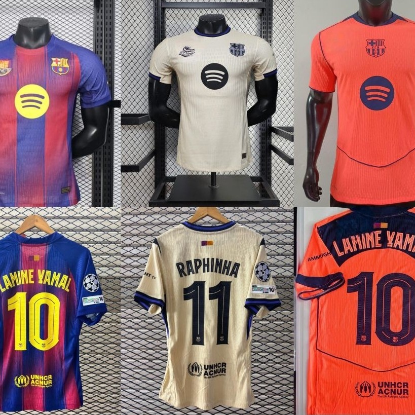 PLAYER ISSUE JERSEY BAJU BOLA BARCA HOME AWAY 3RD PI 2025/2026