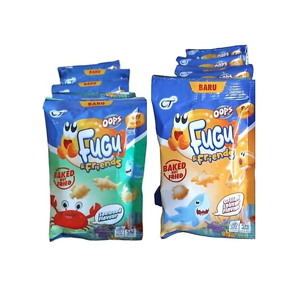 Biskuit Oops Fugu & Friends / Oops Fugu renceng isi 10 pcs