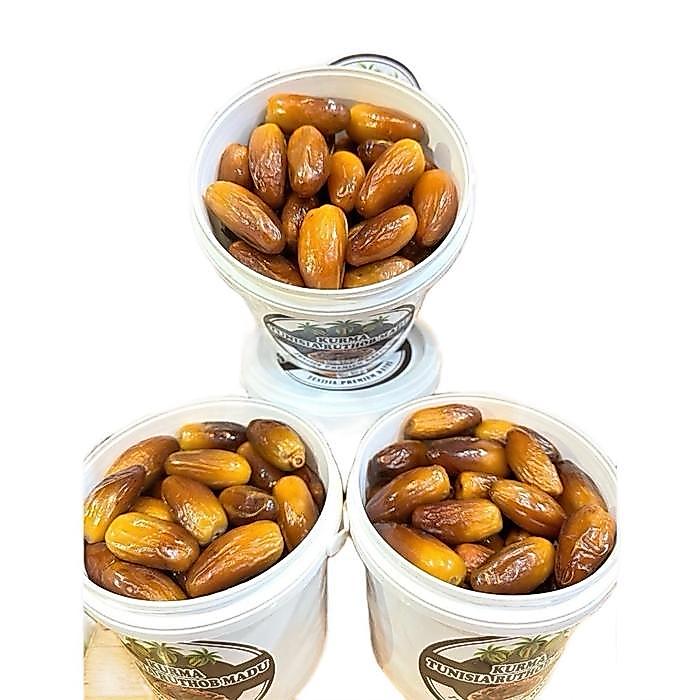 Kurma Tunisia Ruthob Madu Ember 850Gr Kurma Muda Makanan Kering Tidak terlalu Manis