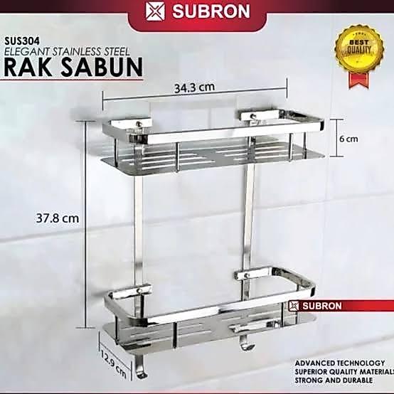 Rak sabun datar stainless 304 / rak sabun stainless