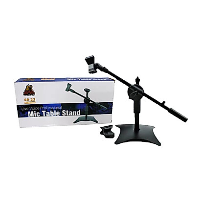 Stand Mic Meja SR 33 BMA / Microphone Table Stand Pendek Podium Desk