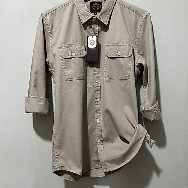 FDS ID Kemeja Pria Fashion Lengan Panjang Slim Fit