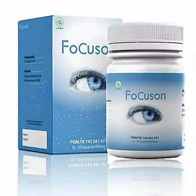NEW OBAT SAKIT MATA FOCUSON FOKUSON ATASI KATARAK SILINDER MERAH ASLI ORI