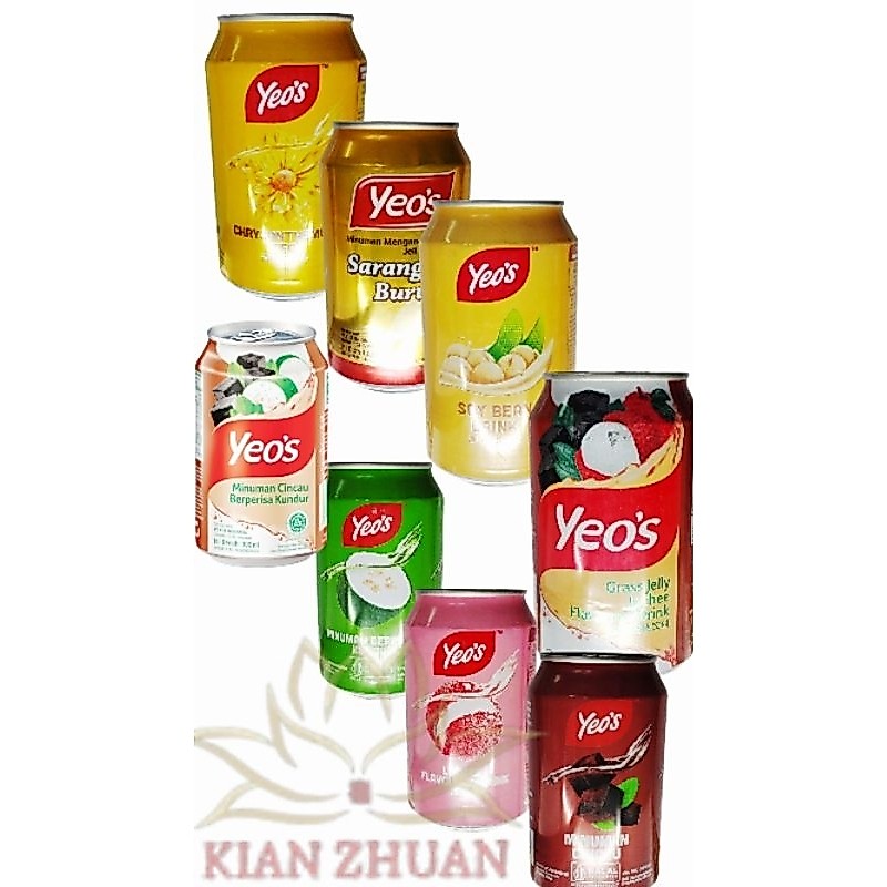 Yeos Drink All Varian300ml / Minuman Yeo’s / Chrysan / Kundur / Cincau / Sarang Burung Walet