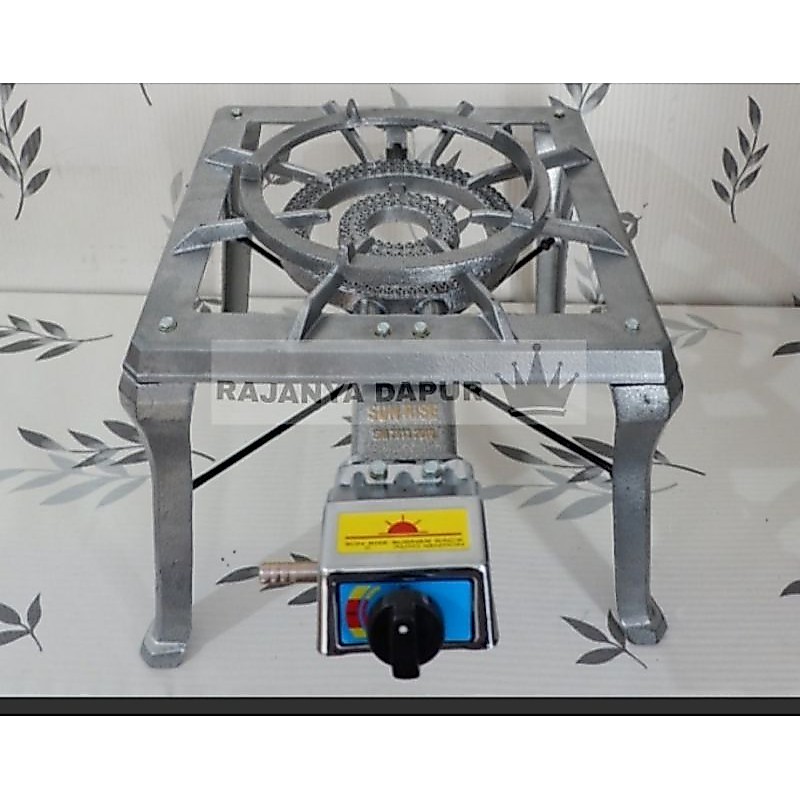 Kompor gas 1 tungku bodi cor SUN RISE tipe 401 auto KT SNI - kompor sr 401auto kt -kompor sr 401a KT