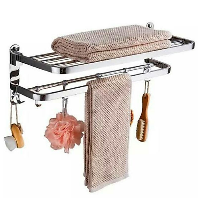 Gantungan handuk lipat stainless / Rak handuk lipat