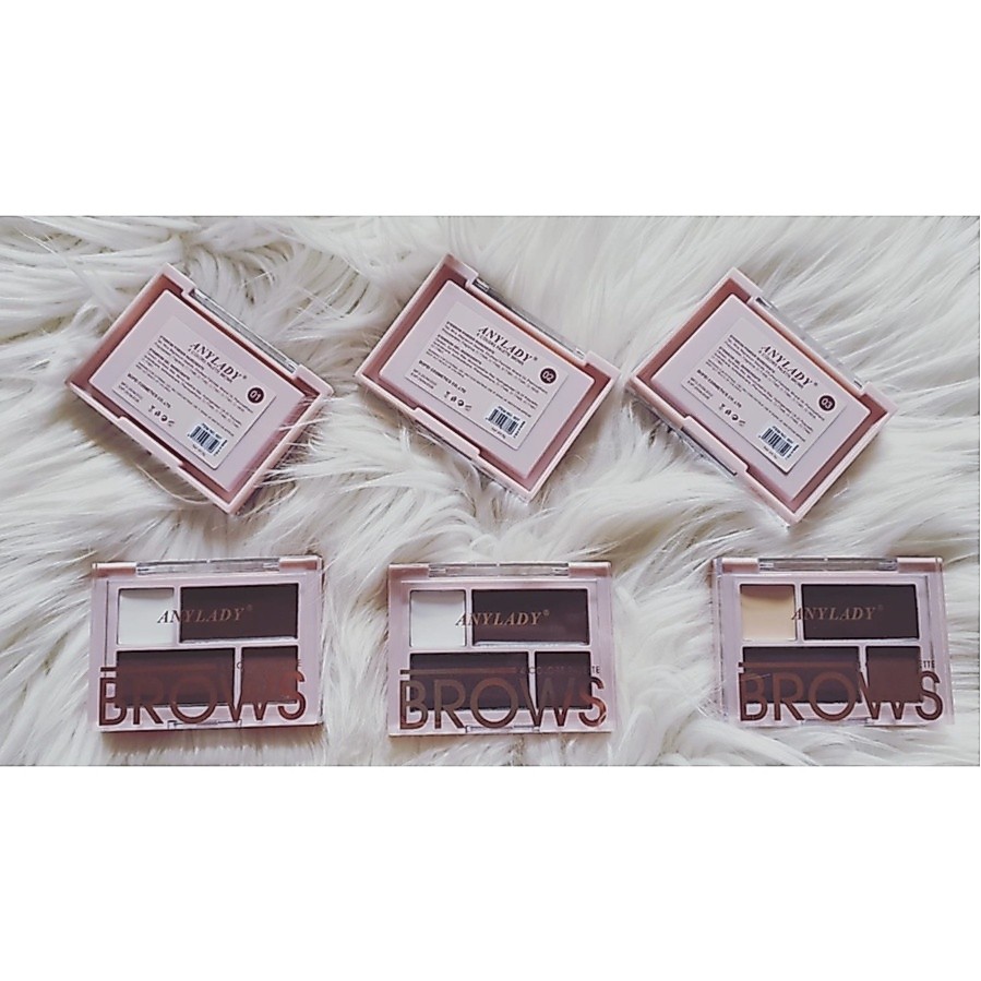 ANYLADY Eyebrow 4 Colors Palette Brows - KosmetikMata