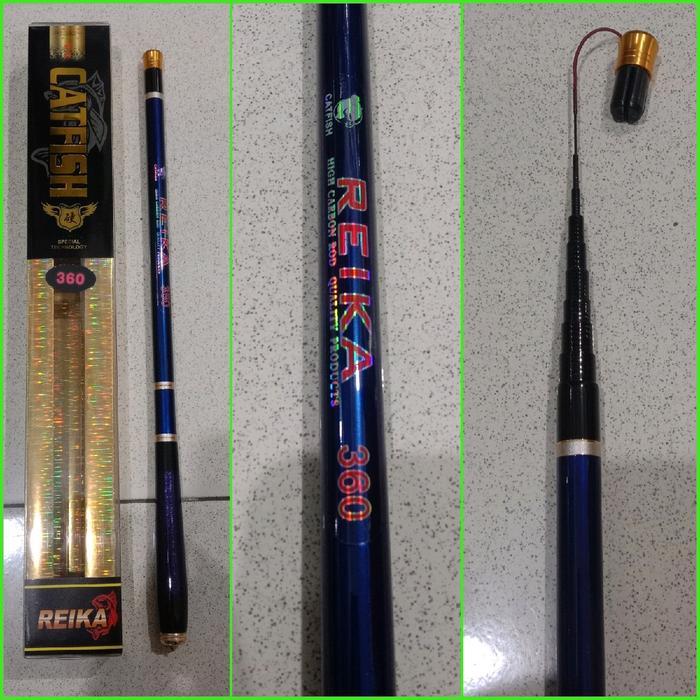 Joran Pancing Tegek CATFISH REIKA 360/450 Carbon Ruas Pendek - 360cm