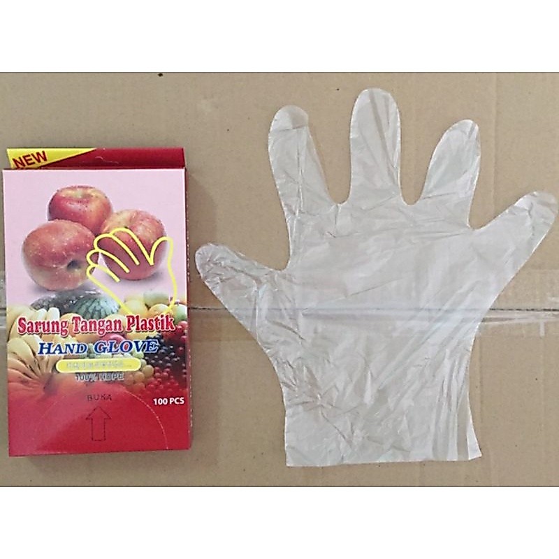 [ASB] Sarung tangan plastik 1 BOX ISI 100LEMBAR