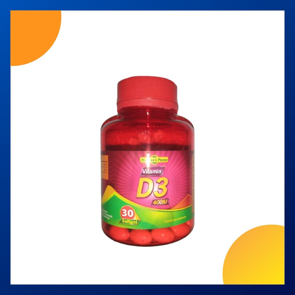 Nature'S Pride Vitamin D3 400 Iu Botol 30 Kapsul