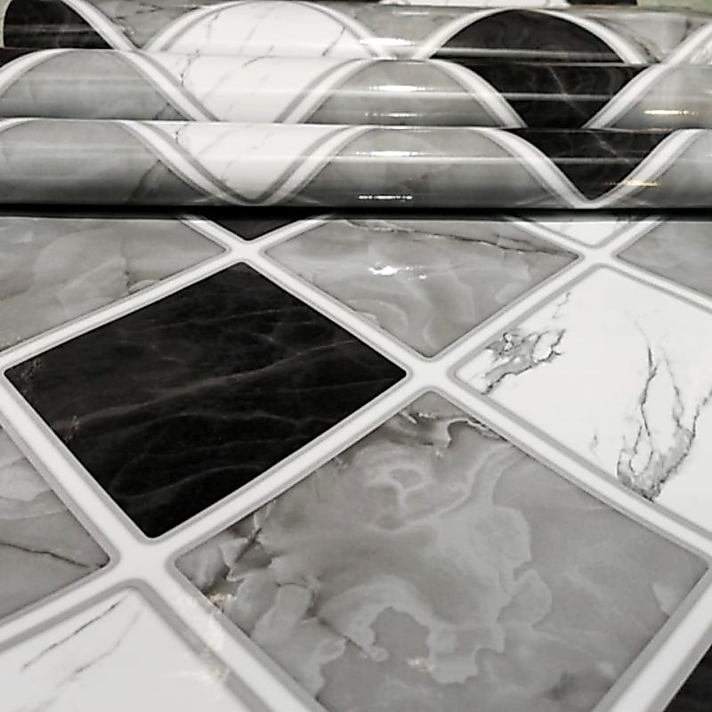 Wallpaper Dinding Wallpaper Sticker Dapur Kamar Mandi Kitcen Set Motif Kramik Marble  60 Cm X 3 Mete