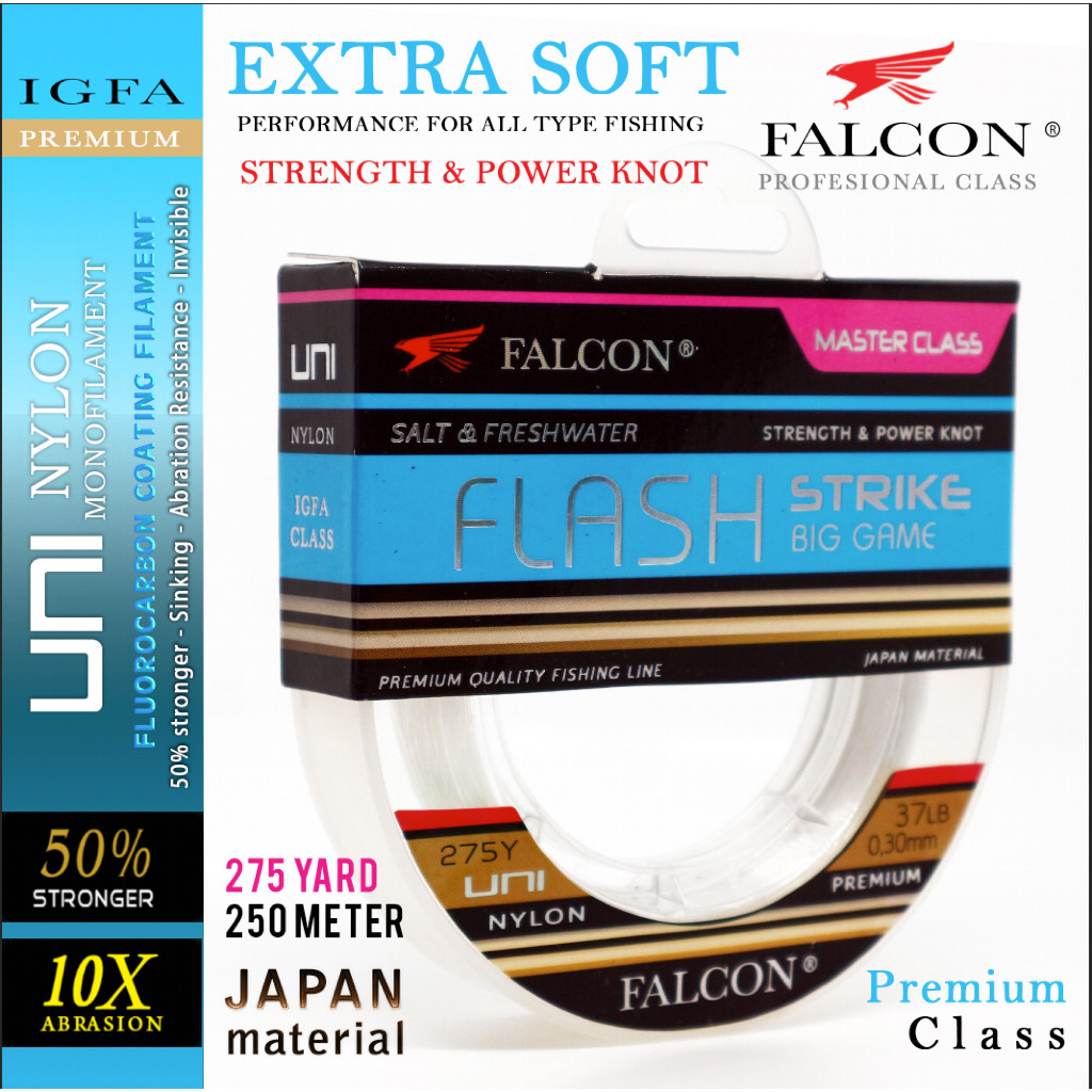 Senar Pancing Falcon Uni FLASH 275 Yards / 250 meter