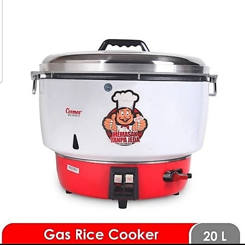 COSMOS : CRJ-3020G AUTOMATIC RICE COOKER GAS 20 LITER NASI CRJ 3020 G